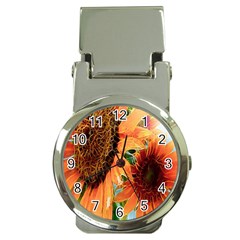 Sunflower Art  Artistic Effect Background Money Clip Watches by BangZart