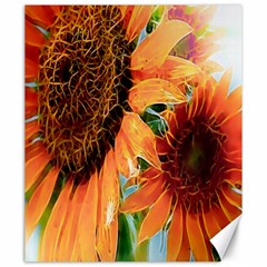 Sunflower Art  Artistic Effect Background Canvas 20  X 24   by BangZart