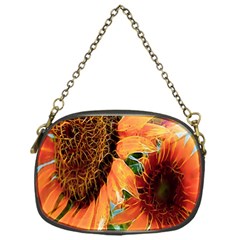 Sunflower Art  Artistic Effect Background Chain Purses (one Side)  by BangZart