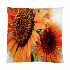 Sunflower Art  Artistic Effect Background Standard Cushion Case (one Side) by BangZart