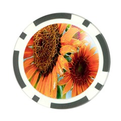 Sunflower Art  Artistic Effect Background Poker Chip Card Guard (10 Pack) by BangZart