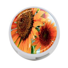 Sunflower Art  Artistic Effect Background 4-port Usb Hub (two Sides)  by BangZart