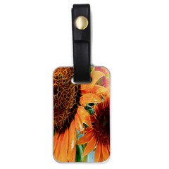 Sunflower Art  Artistic Effect Background Luggage Tags (one Side)  by BangZart