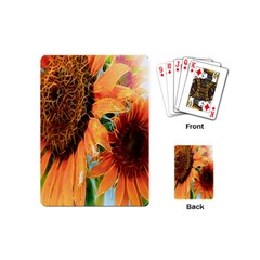 Sunflower Art  Artistic Effect Background Playing Cards (mini)  by BangZart