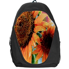 Sunflower Art  Artistic Effect Background Backpack Bag by BangZart