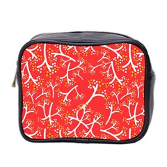 Small Flowers Pattern Floral Seamless Pattern Vector Mini Toiletries Bag 2-side