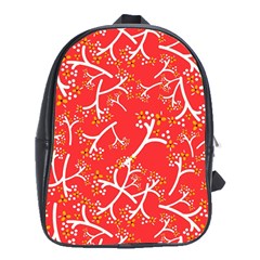 Small Flowers Pattern Floral Seamless Pattern Vector School Bags (xl)  by BangZart