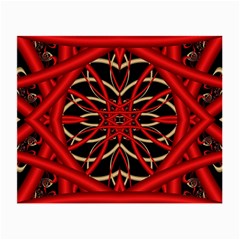 Fractal Wallpaper With Red Tangled Wires Small Glasses Cloth by BangZart