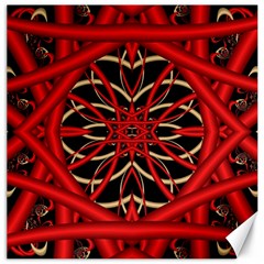 Fractal Wallpaper With Red Tangled Wires Canvas 12  X 12   by BangZart