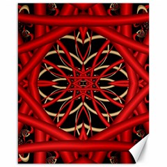 Fractal Wallpaper With Red Tangled Wires Canvas 16  X 20  