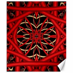 Fractal Wallpaper With Red Tangled Wires Canvas 20  X 24   by BangZart