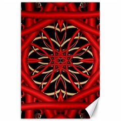 Fractal Wallpaper With Red Tangled Wires Canvas 20  X 30   by BangZart