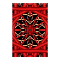 Fractal Wallpaper With Red Tangled Wires Shower Curtain 48  X 72  (small)  by BangZart