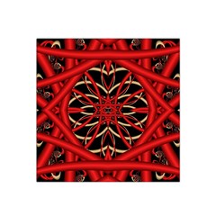 Fractal Wallpaper With Red Tangled Wires Satin Bandana Scarf by BangZart