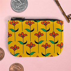 Small Flowers Pattern Floral Seamless Pattern Vector Mini Coin Purses by BangZart