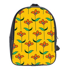 Small Flowers Pattern Floral Seamless Pattern Vector School Bags(large)  by BangZart