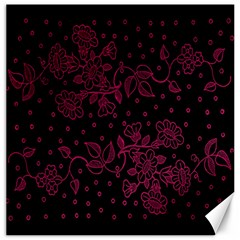 Pink Floral Pattern Background Wallpaper Canvas 20  X 20   by BangZart