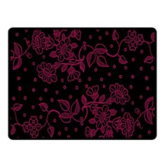 Pink Floral Pattern Background Wallpaper Fleece Blanket (small) by BangZart