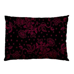 Pink Floral Pattern Background Wallpaper Pillow Case (two Sides) by BangZart