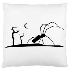 Dark Scene Silhouette Style Graphic Illustration Large Cushion Case (one Side) by dflcprints