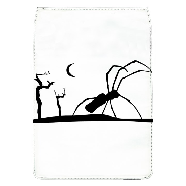 Dark Scene Silhouette Style Graphic Illustration Flap Covers (L) 