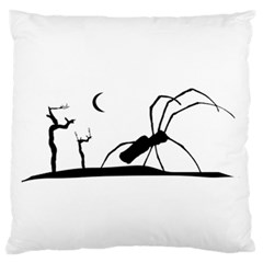 Dark Scene Silhouette Style Graphic Illustration Standard Flano Cushion Case (two Sides) by dflcprints