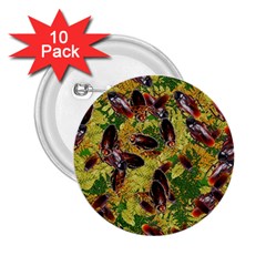 Cockroaches 2 25  Buttons (10 Pack)  by SuperPatterns