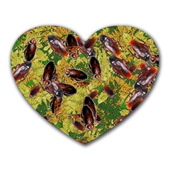 Cockroaches Heart Mousepads by SuperPatterns