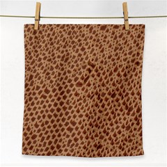 Giraffe Pattern Animal Print Face Towel by paulaoliveiradesign