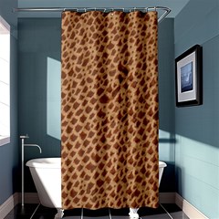 Giraffe Pattern Animal Print Shower Curtain 36  X 72  (stall)  by paulaoliveiradesign