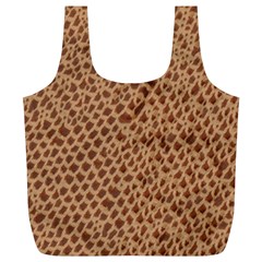 Giraffe Pattern Animal Print Full Print Recycle Bags (l)  by paulaoliveiradesign