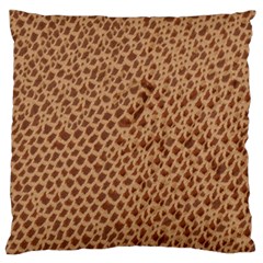 Giraffe Pattern Animal Print Standard Flano Cushion Case (one Side) by paulaoliveiradesign