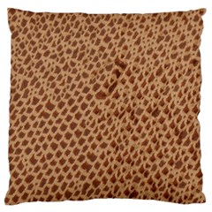 Giraffe Pattern Animal Print  Large Cushion Case (two Sides) by paulaoliveiradesign