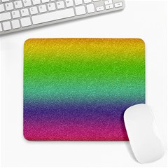 Metallic Rainbow Glitter Texture Large Mousepads by paulaoliveiradesign