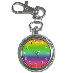 Metallic Rainbow Glitter Texture Key Chain Watches by paulaoliveiradesign