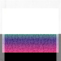 Metallic Rainbow Glitter Texture Rectangular Jigsaw Puzzl by paulaoliveiradesign