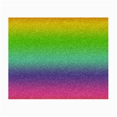 Metallic Rainbow Glitter Texture Small Glasses Cloth by paulaoliveiradesign