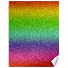 Metallic Rainbow Glitter Texture Canvas 12  X 16   by paulaoliveiradesign