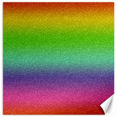 Metallic Rainbow Glitter Texture Canvas 16  X 16   by paulaoliveiradesign