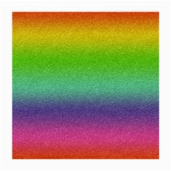 Metallic Rainbow Glitter Texture Medium Glasses Cloth by paulaoliveiradesign