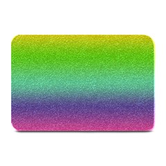 Metallic Rainbow Glitter Texture Plate Mats by paulaoliveiradesign