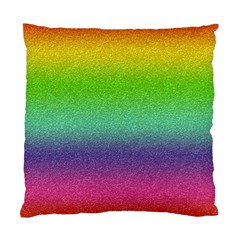 Metallic Rainbow Glitter Texture Standard Cushion Case (two Sides) by paulaoliveiradesign