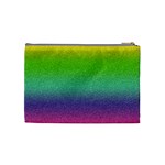 Metallic Rainbow Glitter Texture Cosmetic Bag (Medium)  Back