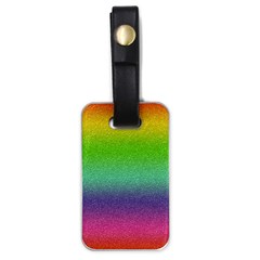 Metallic Rainbow Glitter Texture Luggage Tags (one Side)  by paulaoliveiradesign