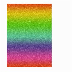 Metallic Rainbow Glitter Texture Large Garden Flag (two Sides) by paulaoliveiradesign