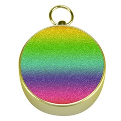 Metallic Rainbow Glitter Texture Gold Compasses by paulaoliveiradesign