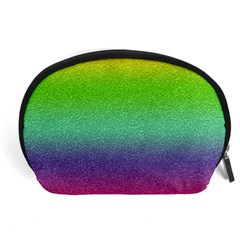 Metallic Rainbow Glitter Texture Accessory Pouches (large)  by paulaoliveiradesign