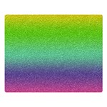 Metallic Rainbow Glitter Texture Double Sided Flano Blanket (Large)  80 x60  Blanket Front