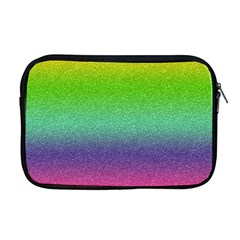 Metallic Rainbow Glitter Texture Apple Macbook Pro 17  Zipper Case by paulaoliveiradesign