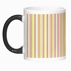 Stripes Pink And Green  Line Pattern Morph Mugs by paulaoliveiradesign